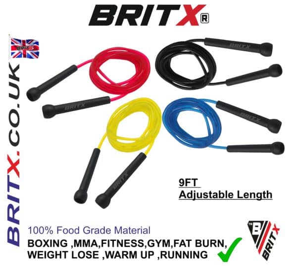 BRITX Skipping Jump Rope Boxing Jumping Cross-fit Fitness Weight Loss Exercise 