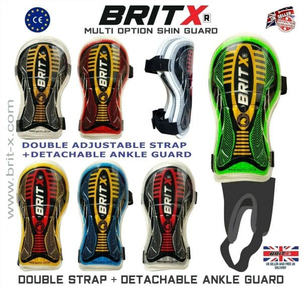 Download BRITX Shin Pads Football shin Guards Youth Soccer Ankle ...