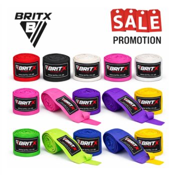 BRITX Boxing Hand Wraps Inner Gloves Wrap Thumb Loop Hook & Loop MMA