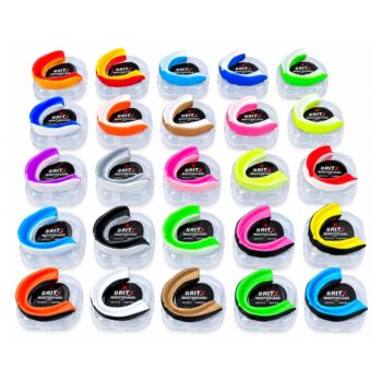 BRITX 2 Layer GEL Mouth Guard Mma Boxing teeth Gum Shield Rugby Senior-Junior UFC
