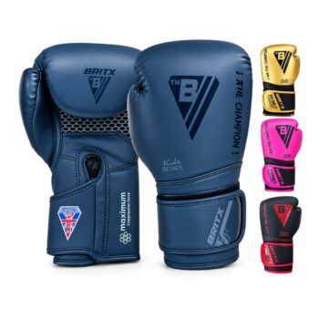 BRITX Kids Boxing Gloves Training Sparring Junior Punching Bag Mitts 4oz 6oz 8oz
