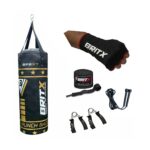 BRITX Punching Bag 3ft Unfilled Hanging Boxing Set Heavy MMA Punching Training