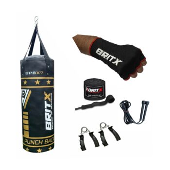BRITX Punching Bag 3ft Unfilled Hanging Boxing Set Heavy MMA Punching Training