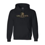 GB | Great BritX Men’s Plain Black Hoodie – 80% Cotton, 20% Polyester